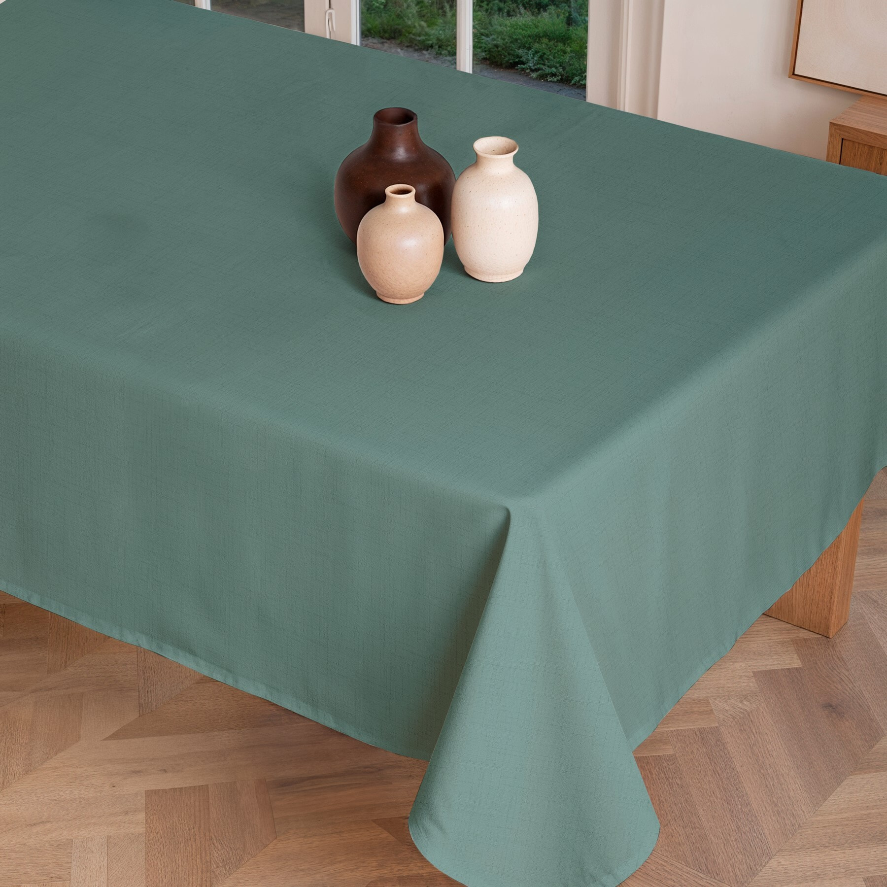 Mantel estampado antimanchas ZEN JADE