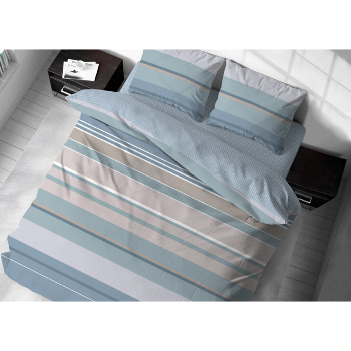 Copripiumino In 100% Cotone Disegno Scia