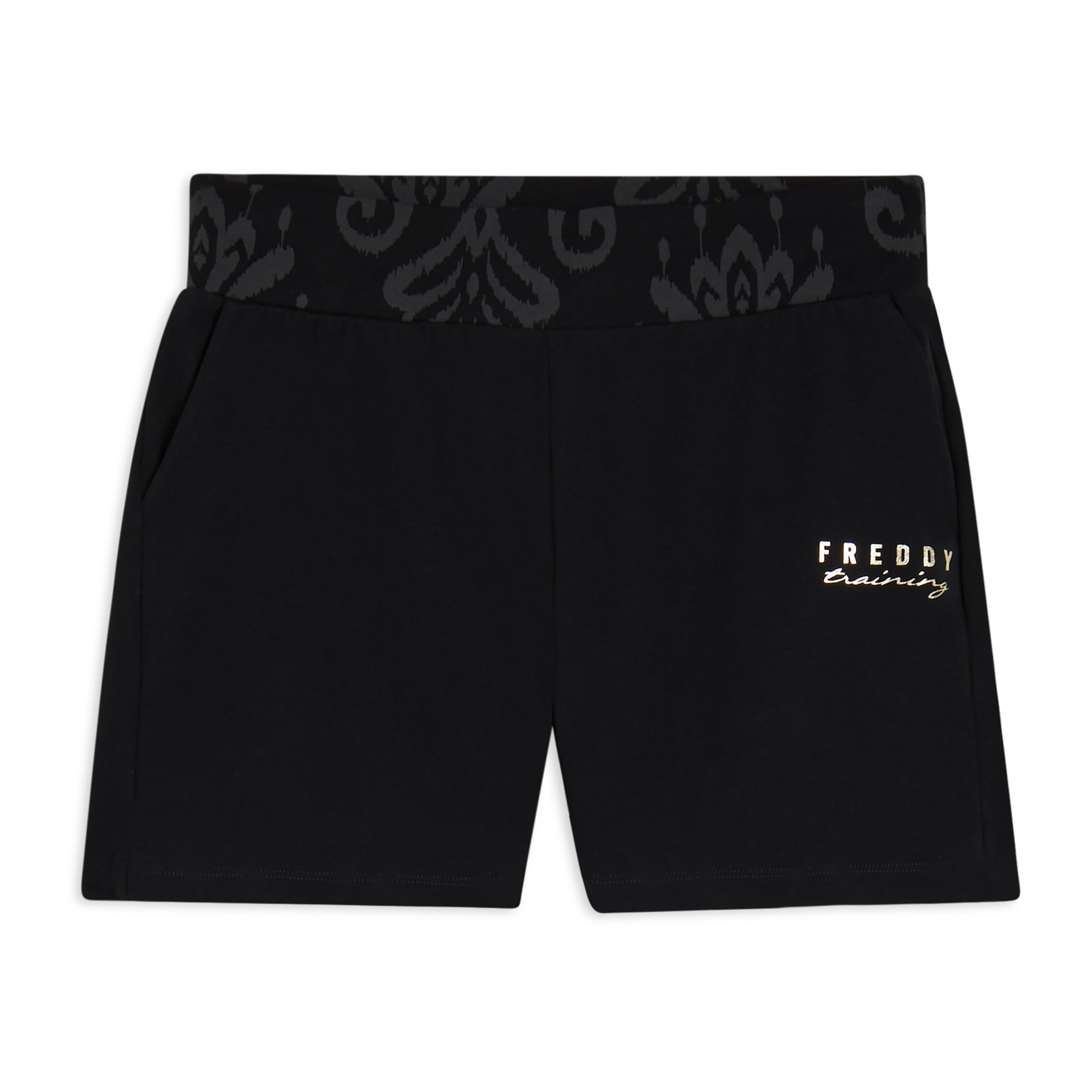 Short sportivi con fascia in vita floreale