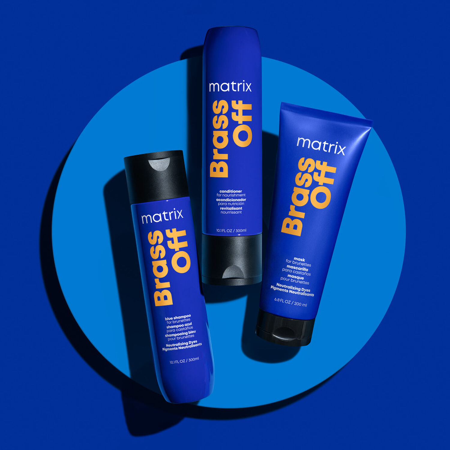 Brass Off - Masque Bleu Neutralisant de Reflets Indésirables Orangés Cuivrés
