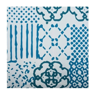 Rideau de douche Polyester ALENTEJO 180x200cm QUALITE PREMIUM Bleu -Anneaux inclus MSV