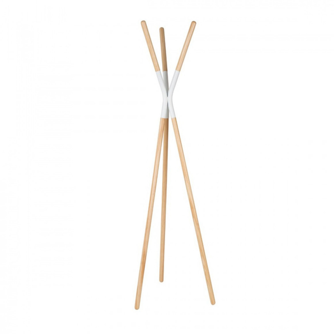 Pinnacle - Porte-manteaux scandinave bois : Couleur - Blanc.