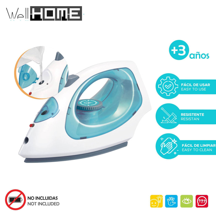 Well home máquina de plancha vapor de juguete