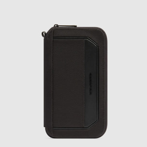 Piquadro Porta passaporto in tessuto riciclato