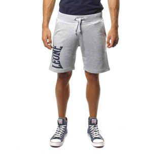 Pantalón corto de hombre con gran logo Leone Basic