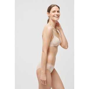 Mutandina midi con dettagli beige