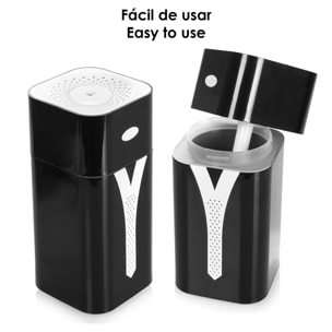 Umidificatore KST08 da 420 ml con luce LED multicolore ambientale. Funzione sterilizzazione, compatibile con idroalcol. 2 intensità di nebulizzazione.