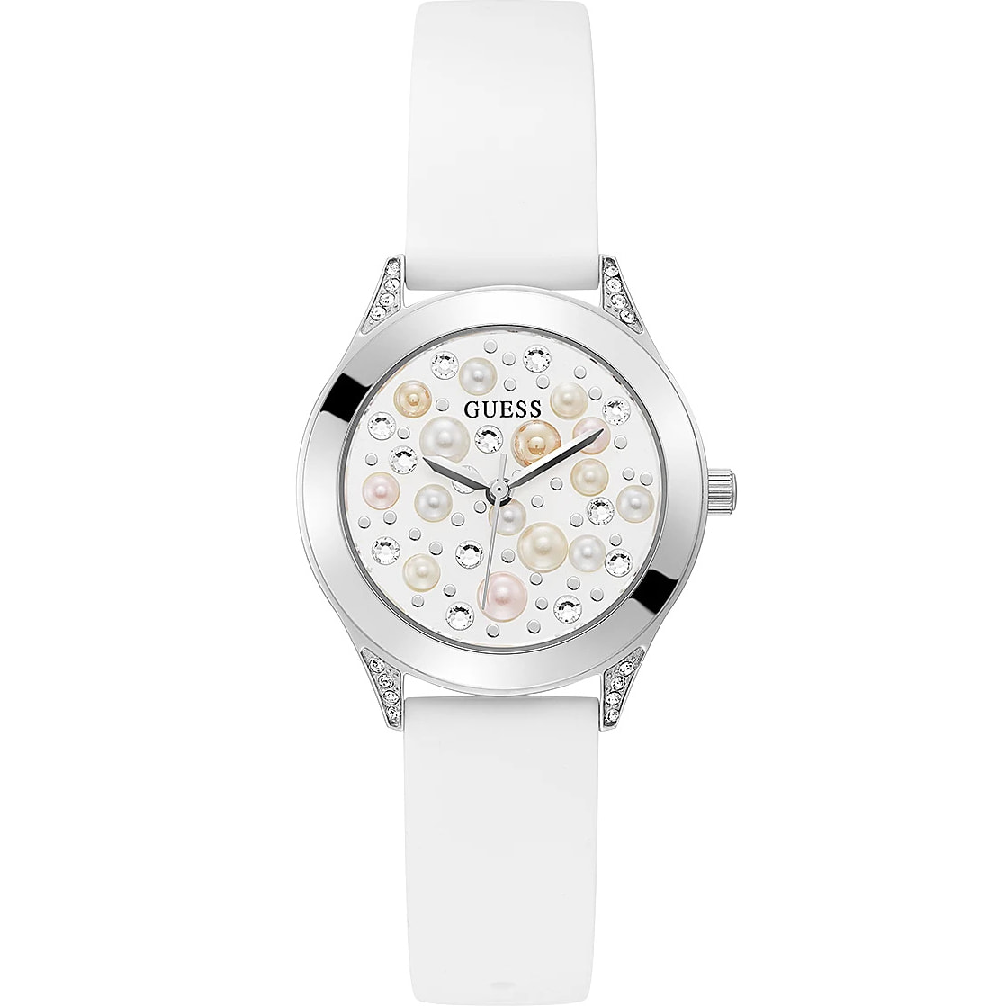 Reloj Guess GW0381L1 Mujer Analogico Cuarzo con Correa de Silicona