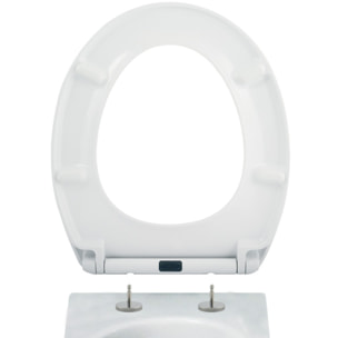 Abattant wc Thermo Dur EASY CLEAN Blanc - Charnières Inox MSV