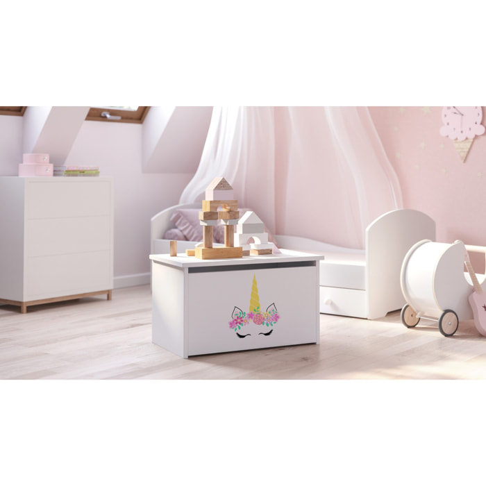 Cesta Portagiochi Daria con Grafica Unicorno