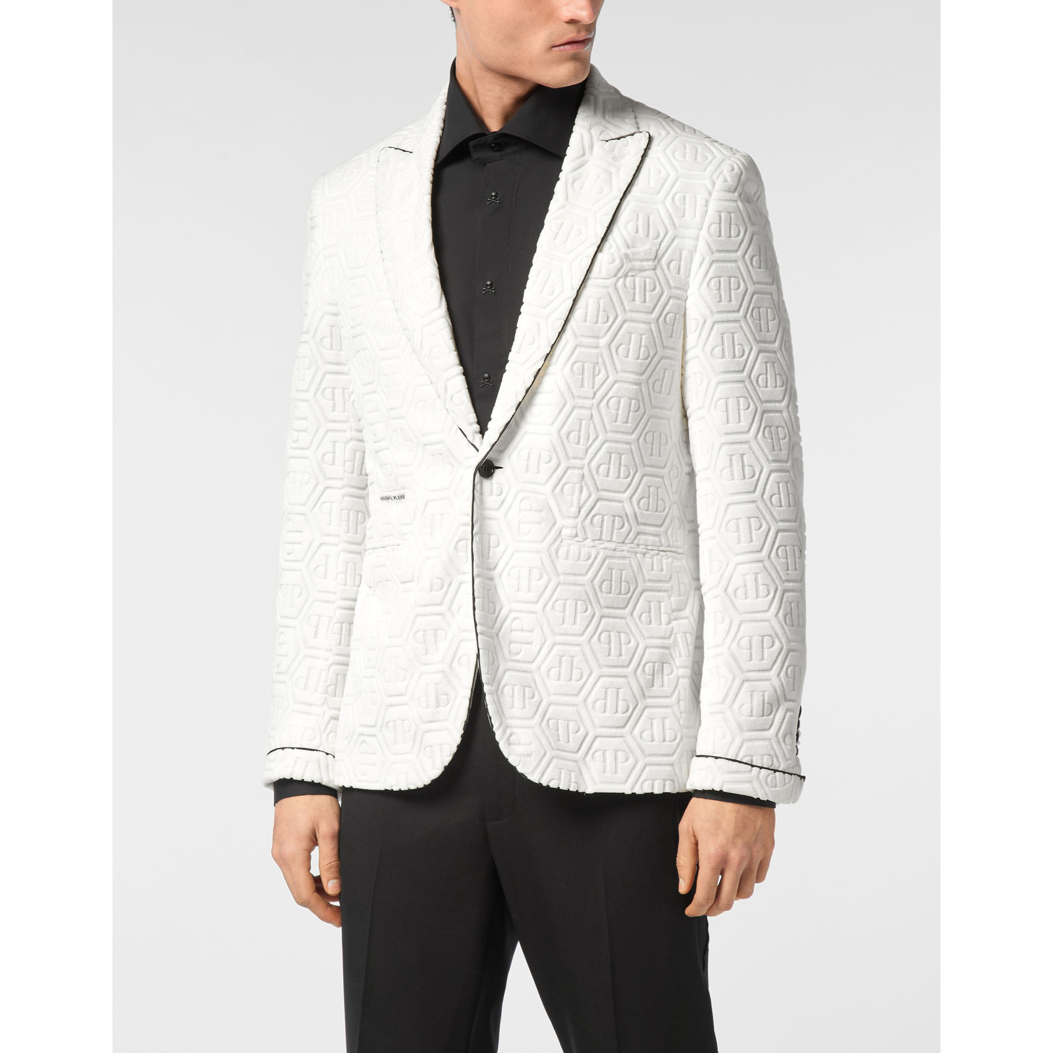 PHILIPP PLEIN One-Button Blazer Slim Fit MONOGRAM