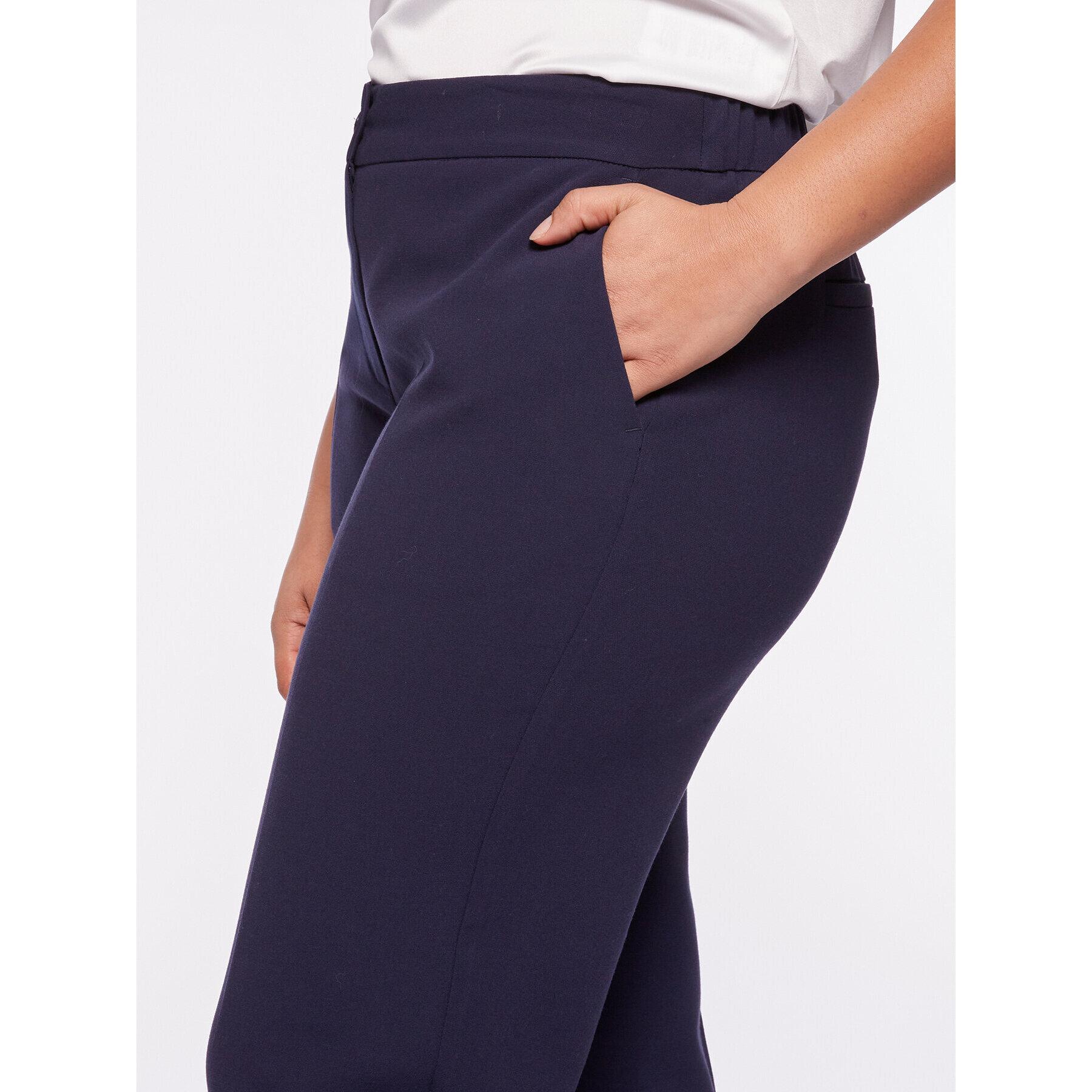 Fiorella Rubino - Pantalones rectos con bolsillos americanos - Azul