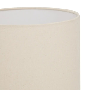 Lampe cylindrique Vilma H.41,5cm jaune rayé