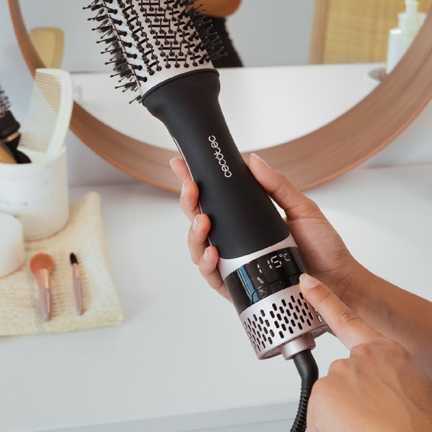 Cecotec Brosse soufflante CeramicCare Unique Touch
