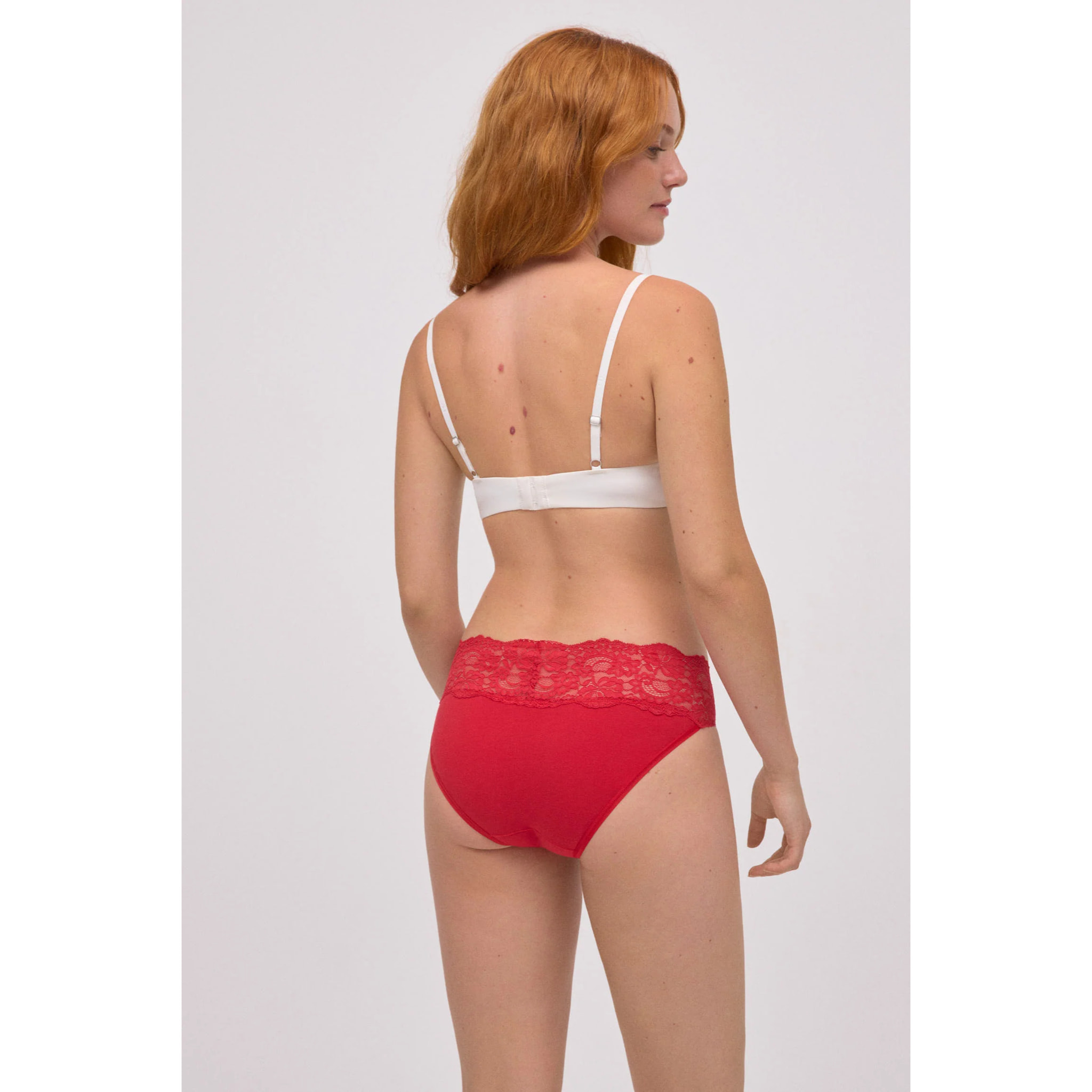 Slip midi in pizzo da donna