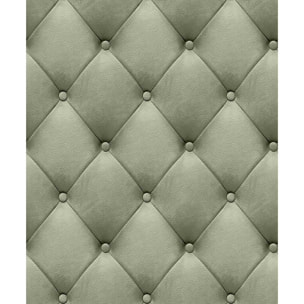 Papier peint capitonné velours beige sable