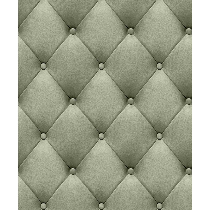 Papier peint capitonné velours beige sable