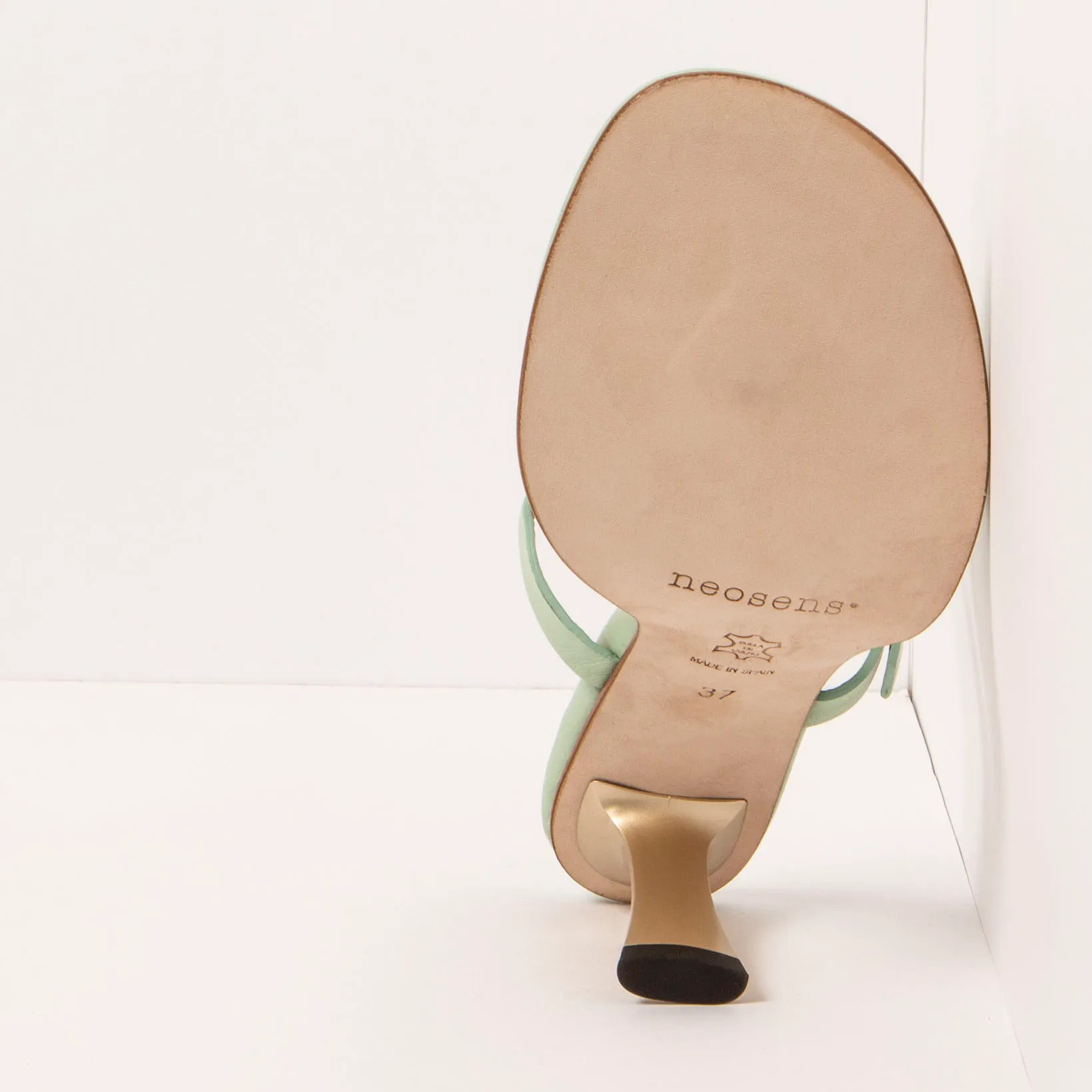 Sandalias con tacón S3194 NAPPA PASTEL GREEN/ ALBANA color Pastel green