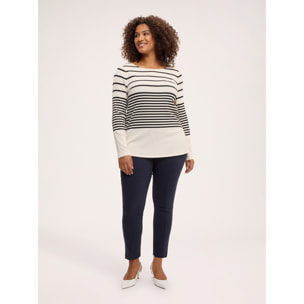 Fiorella Rubino - Jeggings con piega frontale e bottoni decorativi - Blu