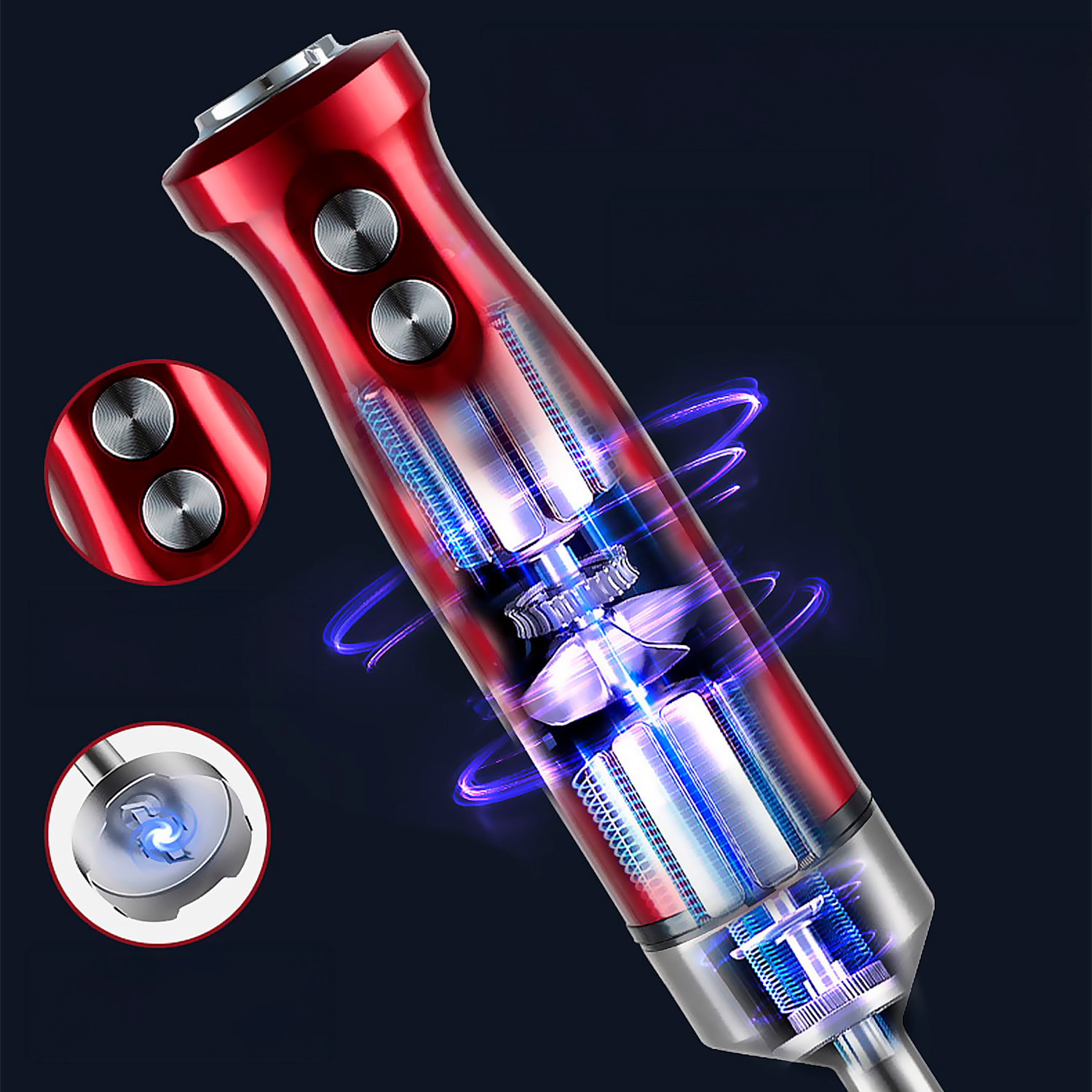 Robot da cucina multifunzione 5 in 1. Motore in rame con 600W di potenza e 2 livelli di velocità.