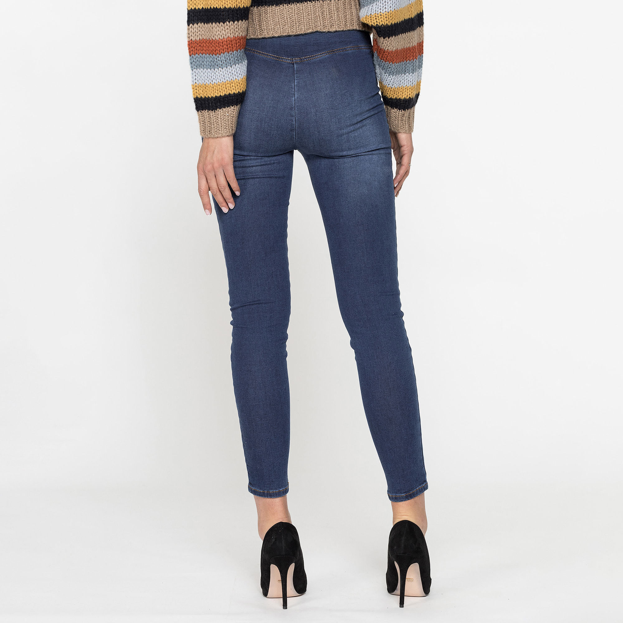 LEGG-JEANS DONNA MOD. 767 IN CALDO COTONE