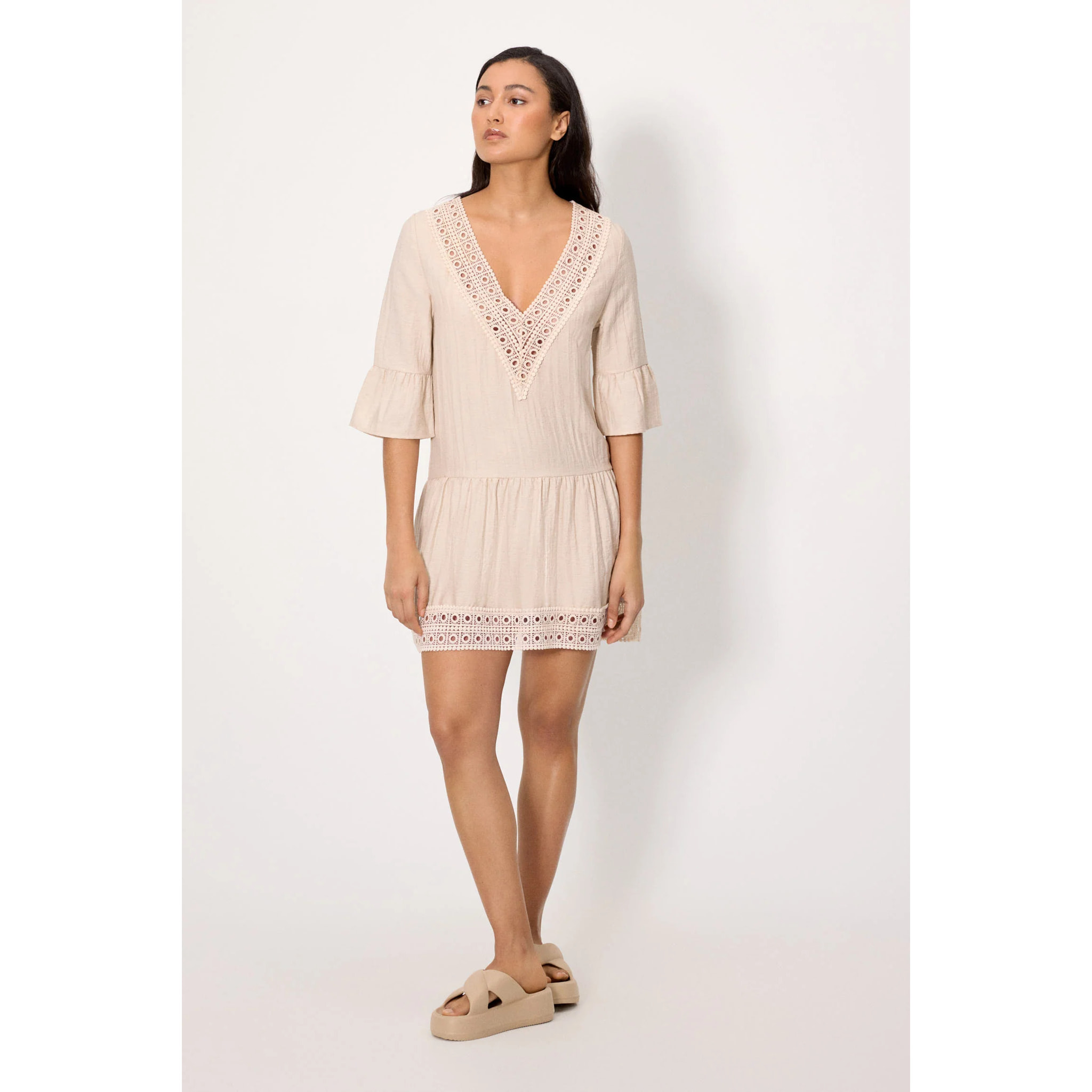 Vestito corto Marrone