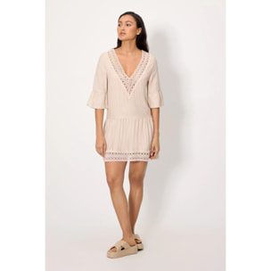 Vestito corto Marrone