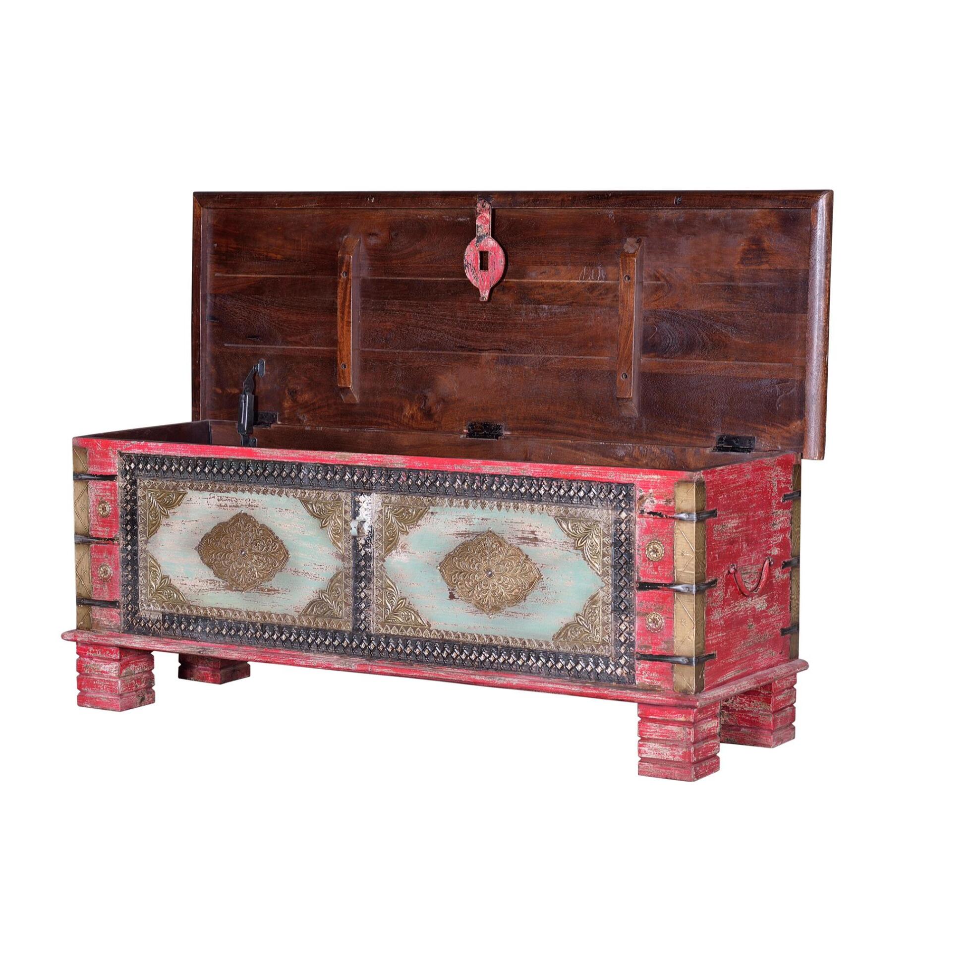 Baúl - madera de mango - 116x40x45cm