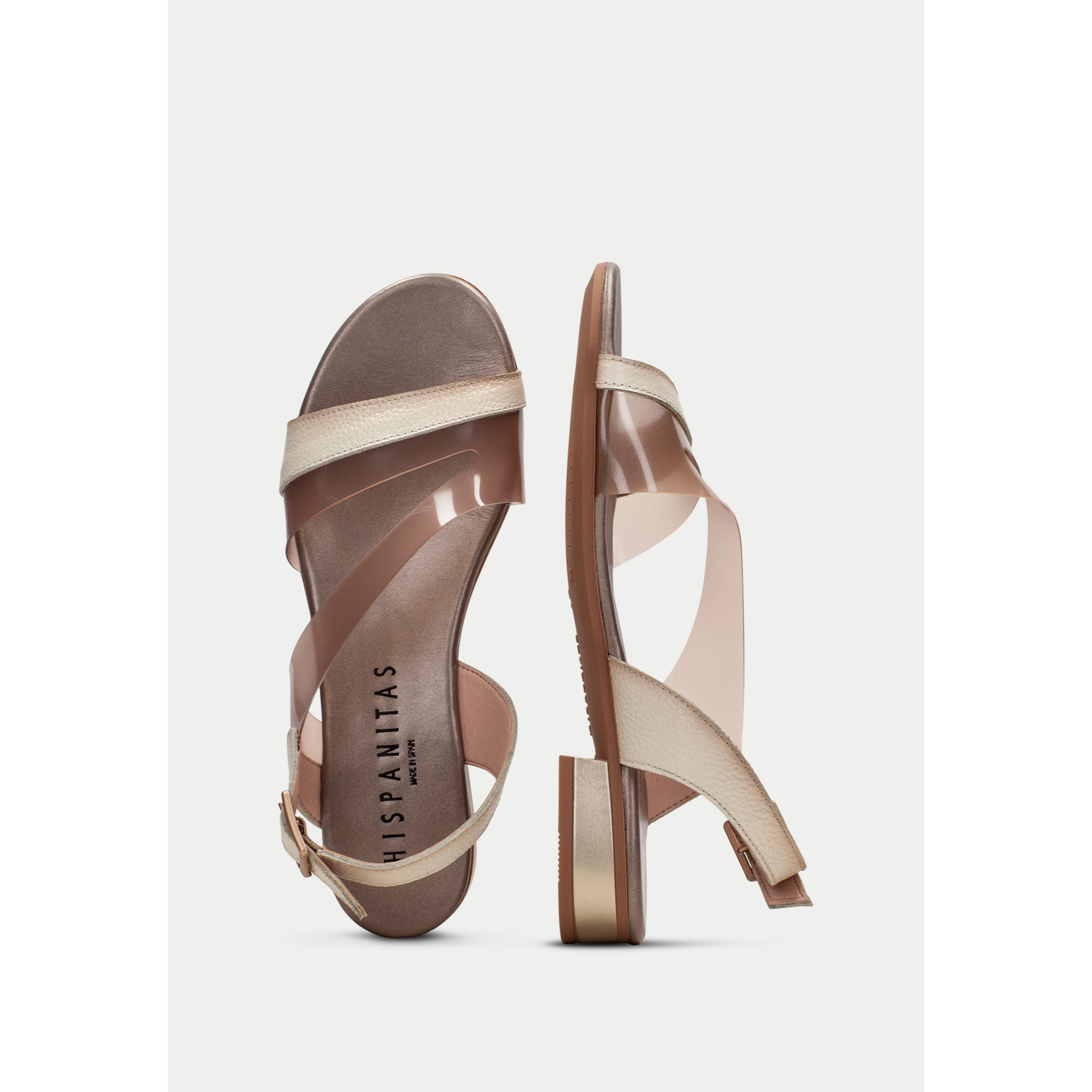 Sandalia Plana Lena Crema 2,5 cm