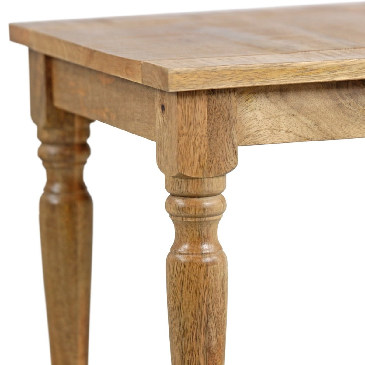 Tavolino quadrato in legno di mango beige decapato 40x40x40 cm - Salento