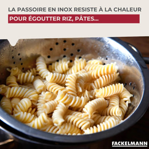 Passoire inox 24 cm avec anses Fackelmann