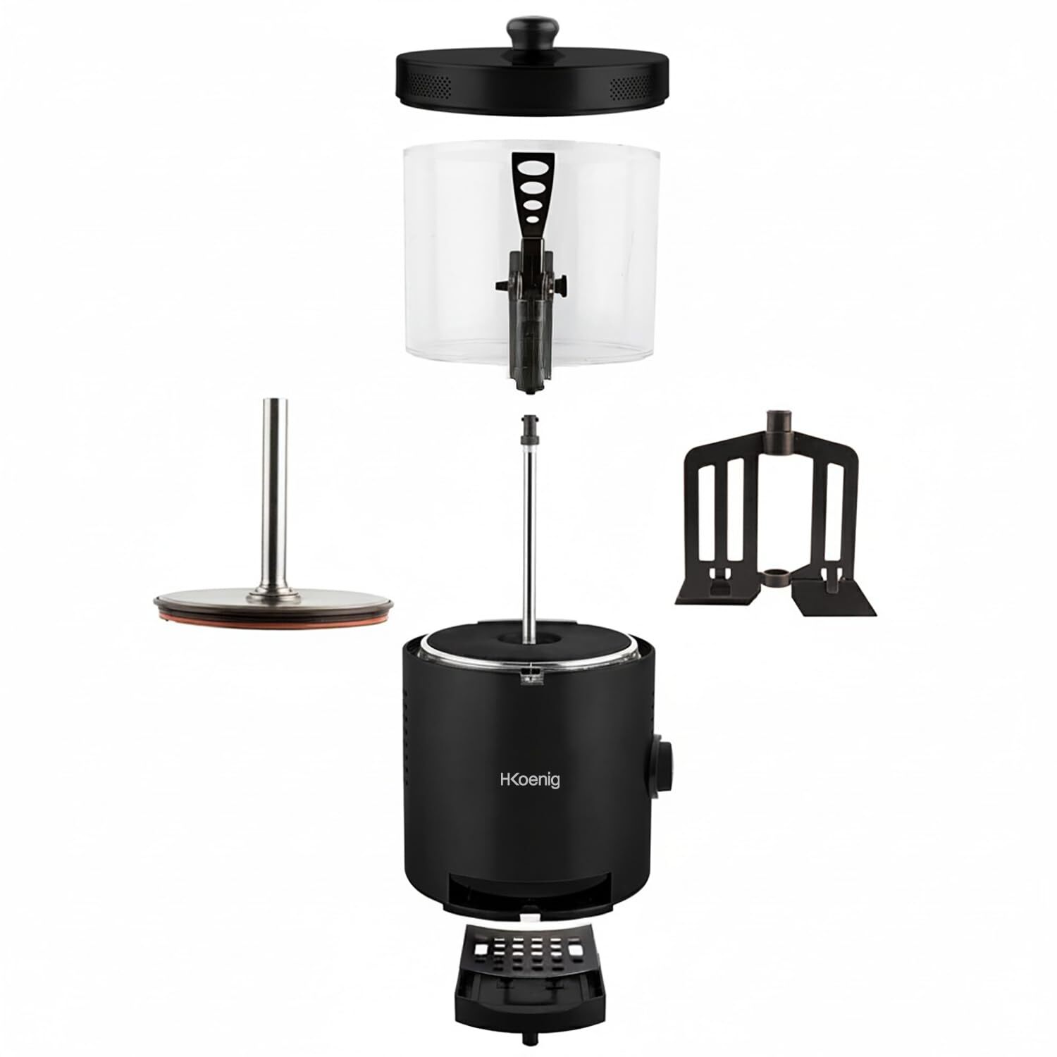 Dispensador de chocolate caliente, 3 L, 1200 W, negro