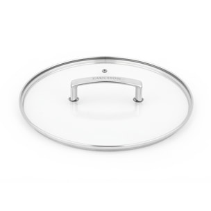 Couvercle 28 cm en verre et en aluminium SIGNATURE