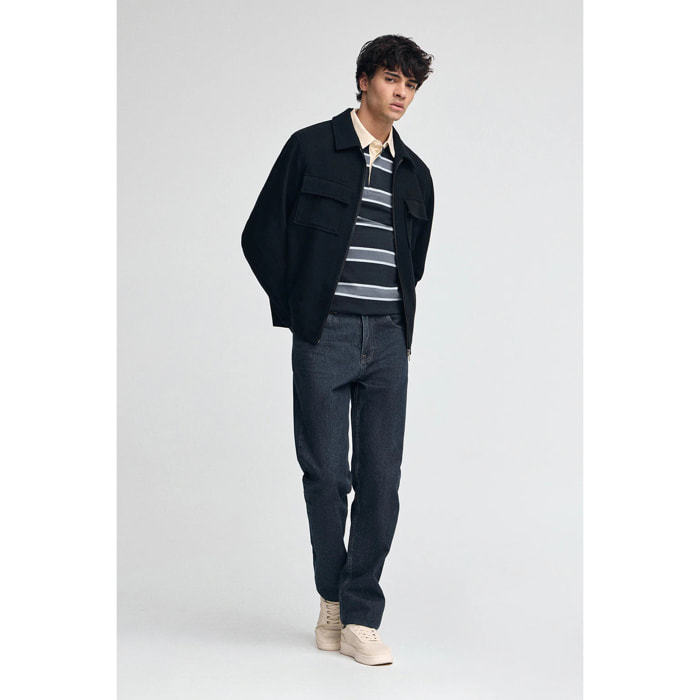 Chaqueta Humbolt azul marino con logo Polo Club