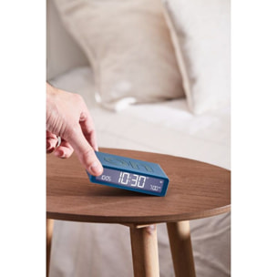 Réveil LEXON Flip Classic Rechargeable en USB-C Bleu