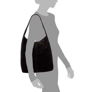 Bagnara bolso shopper mujer. Piel auténtica Gamuza.