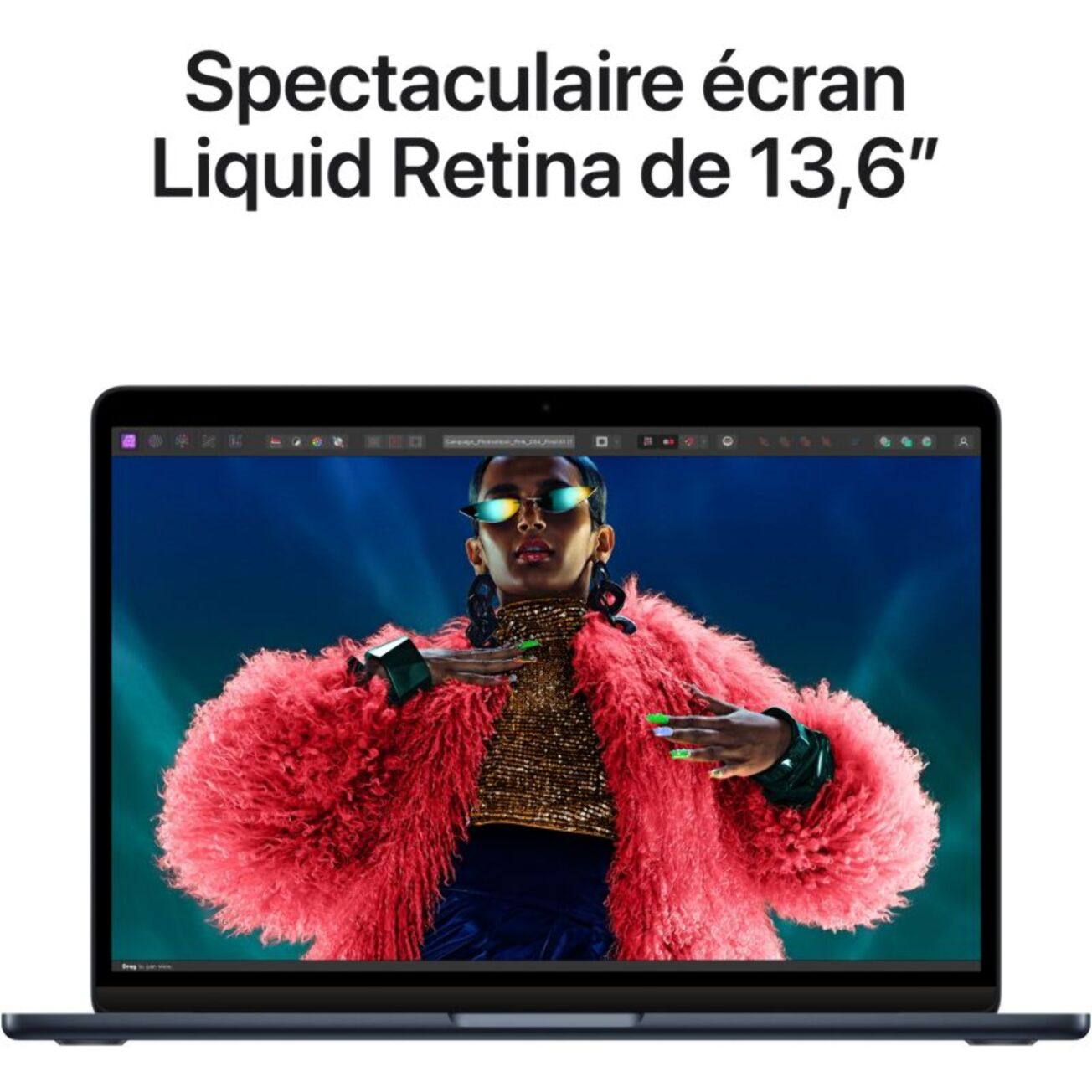 Ordinateur Apple MACBOOK Air 13' M3 16Go RAM 512Go SSD Minuit 70W