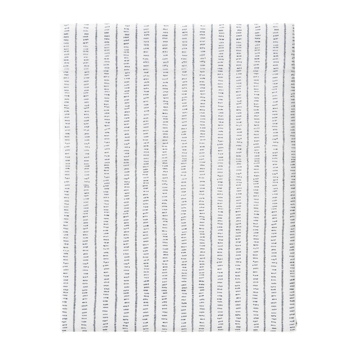 Drap de lit imprimé en percale de coton, ESCAPADE, blanc