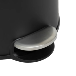 Poubelle Modern Color avec Pedale 30L Noir et Acacia 29,2x37,7x59,5 cm