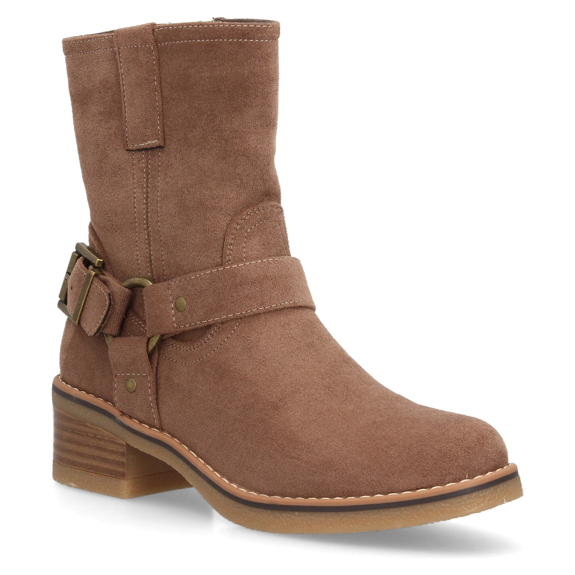 Botas casual mujer con hebilla lateral