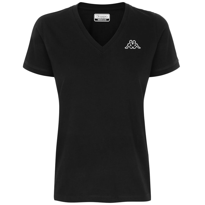 T-Shirts & Top Kappa Donna Logo Cabou Nero