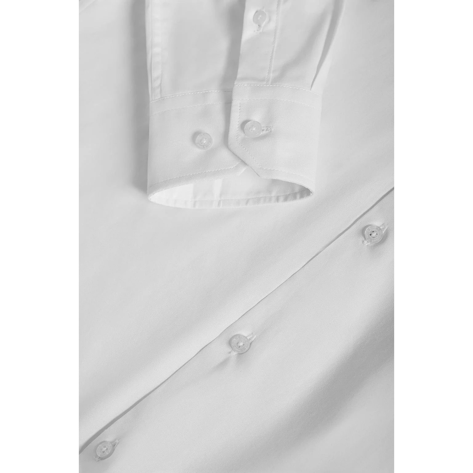 Camisa superslim fit blanca de algodón con logo Polo Club