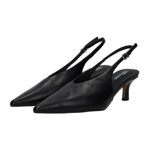 Décolleté sling back Donna Tata Italia Nero