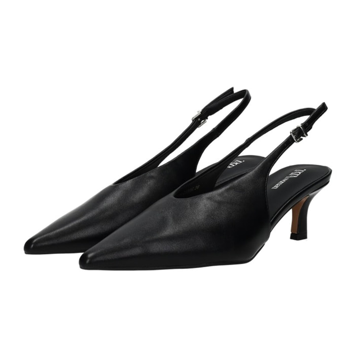Décolleté sling back Donna Tata Italia Nero