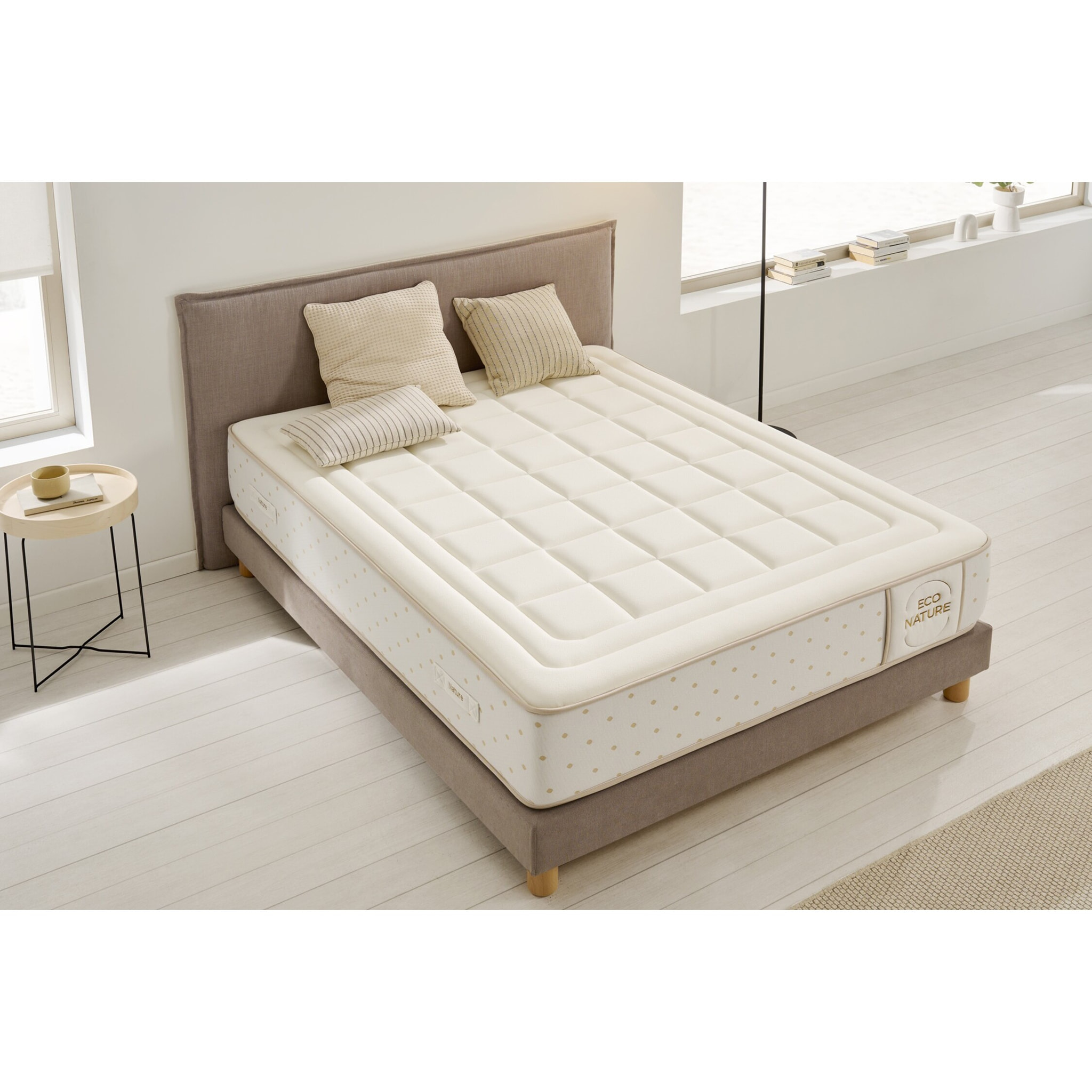 Matelas Mousse à memoire de forme Eco Nature Memory Foam, 27 cm, 2 places - Moonia