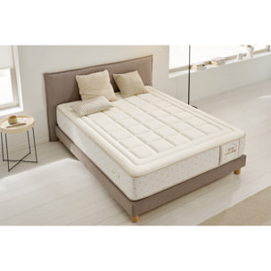 Matelas Mousse à memoire de forme Eco Nature Memory Foam, 27 cm, 2 places - Moonia