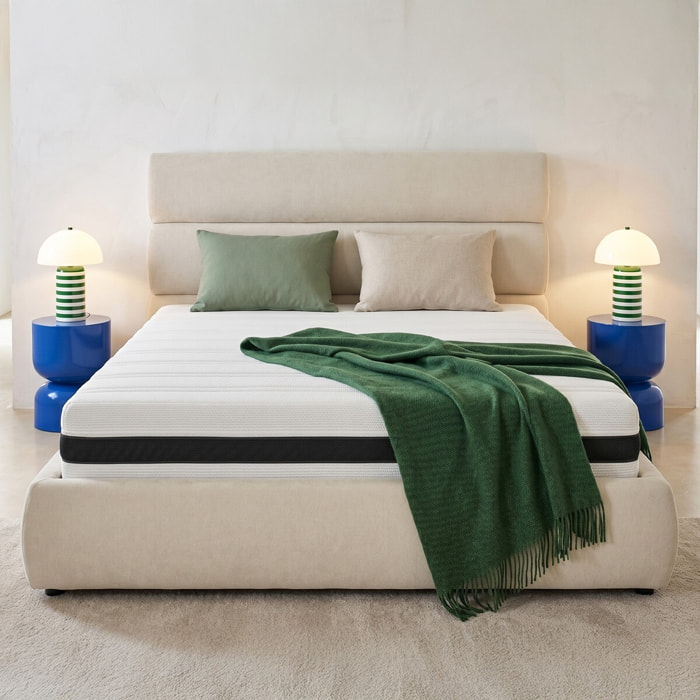 Matelas ressorts ensachés - Mousse à mémoire de forme - HYGIOSPRING