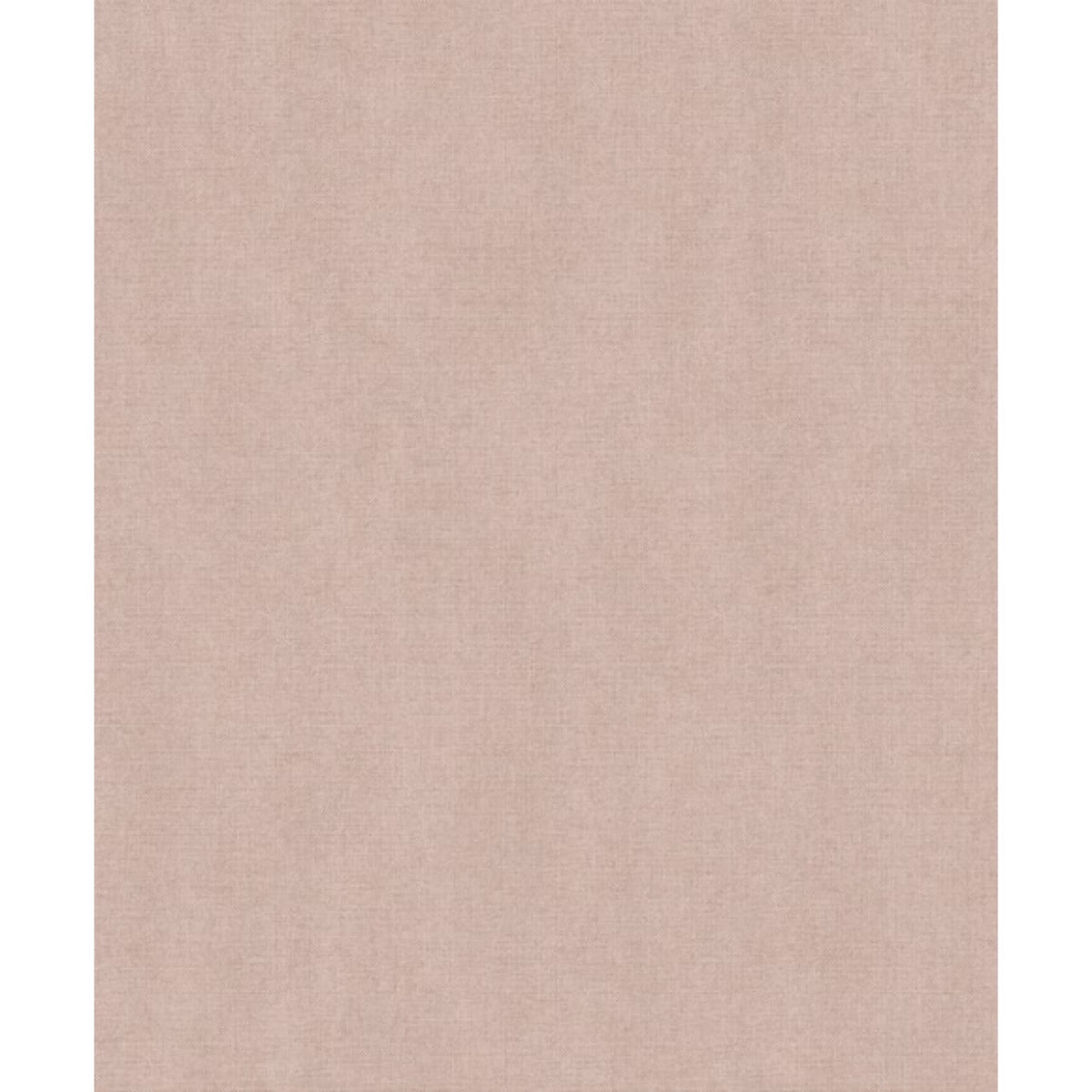 Papier peint uni effet toile lin vieux rose