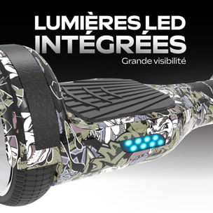 Hoverboard UrbanGlide 65 Lite + KART – 15km/h - Moteur 500W - Autonomie Jusqu'a 20 km - Pneu 6.5" Plein - Batterie 25.9V/4Ah - Poids 10Kg