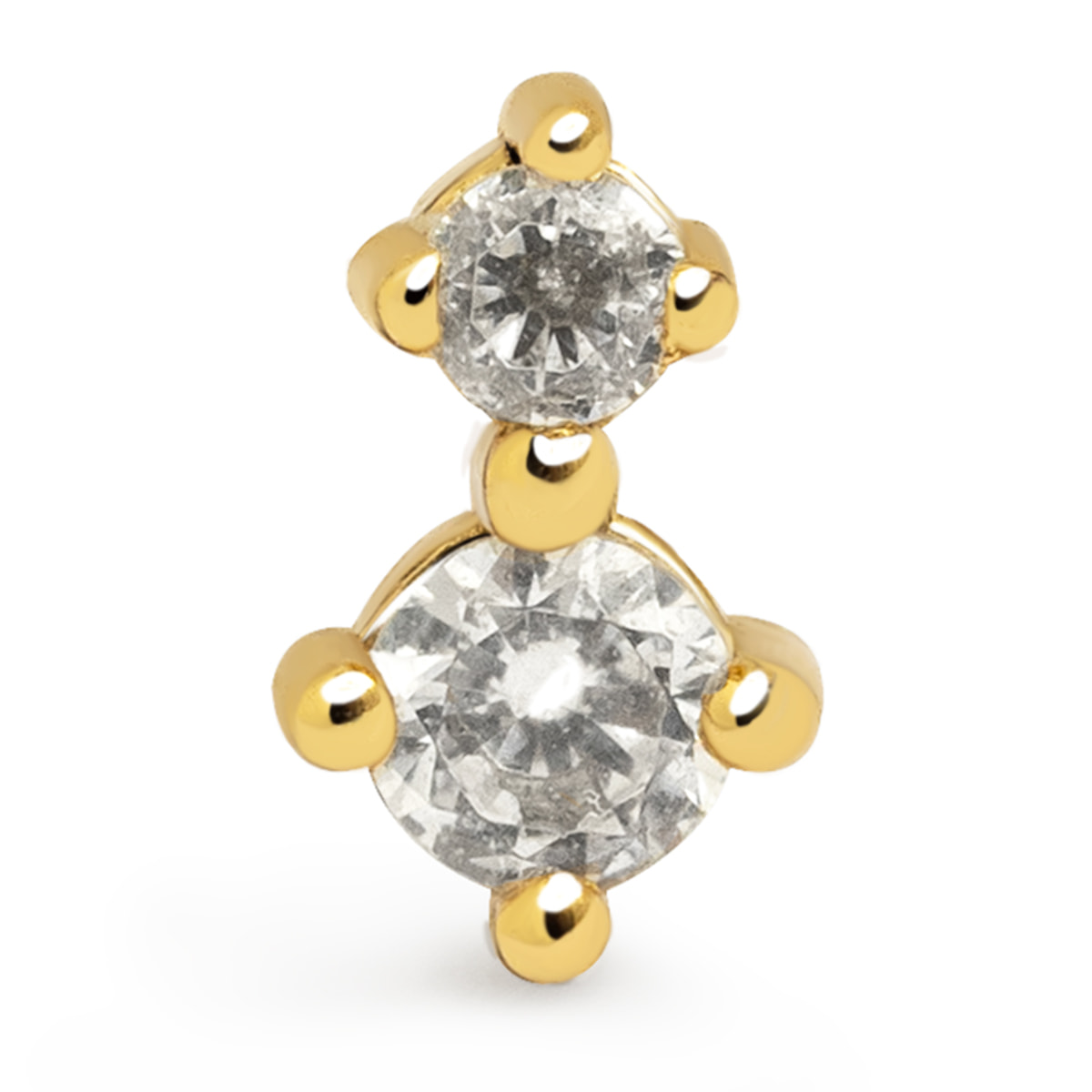 Orecchino Petite  Argento Placcato Oro